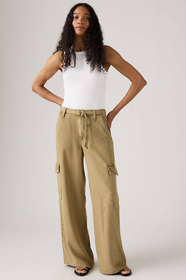 Levi' Pantalon Baggy Dad Cargo Femme / Drapey Kelp Gd 33X30