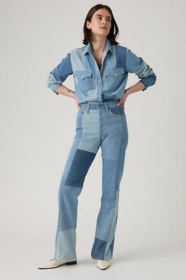 Levi' Jean Wedgie Bootcut Patchwork Femme / On 26X32