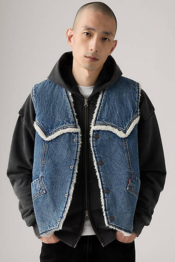 Levi' Gilet Western Sherpa Homme / Sky Desert Sherpa Vest