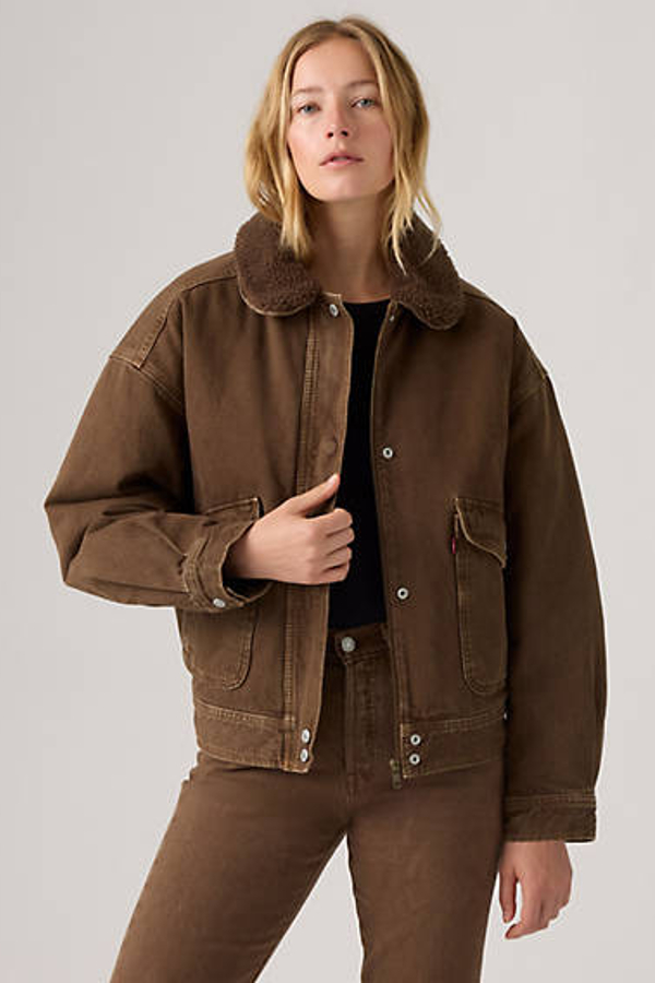Levi' Blouson D'aviateur Sherpa Femme / Lariat Luck Bomber