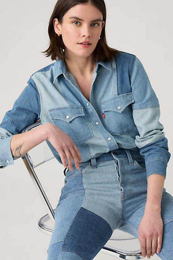 Levi' Chemise Western En Patchwork Iconic Femme / On Western