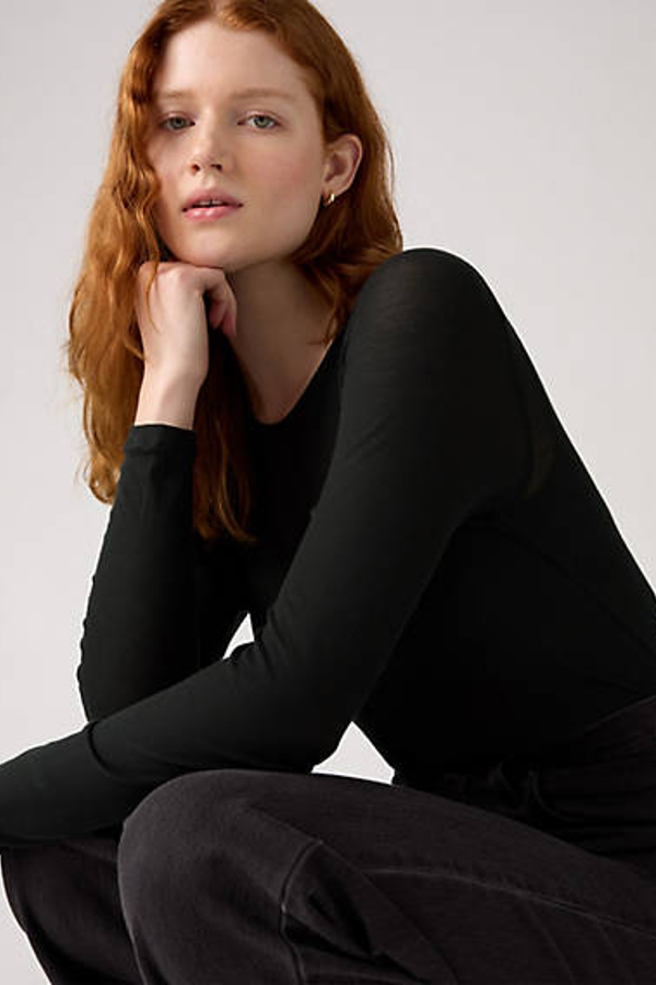 Levi' Haut Manche Longue Sheer Layering Femme / Night