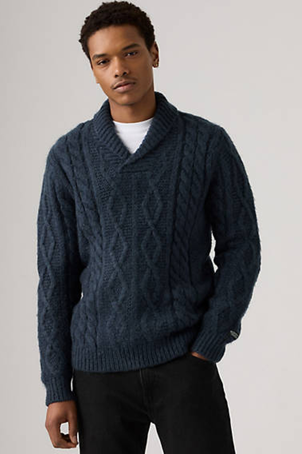 Levi' Pull À Torsades Polaris Homme / Night Heather