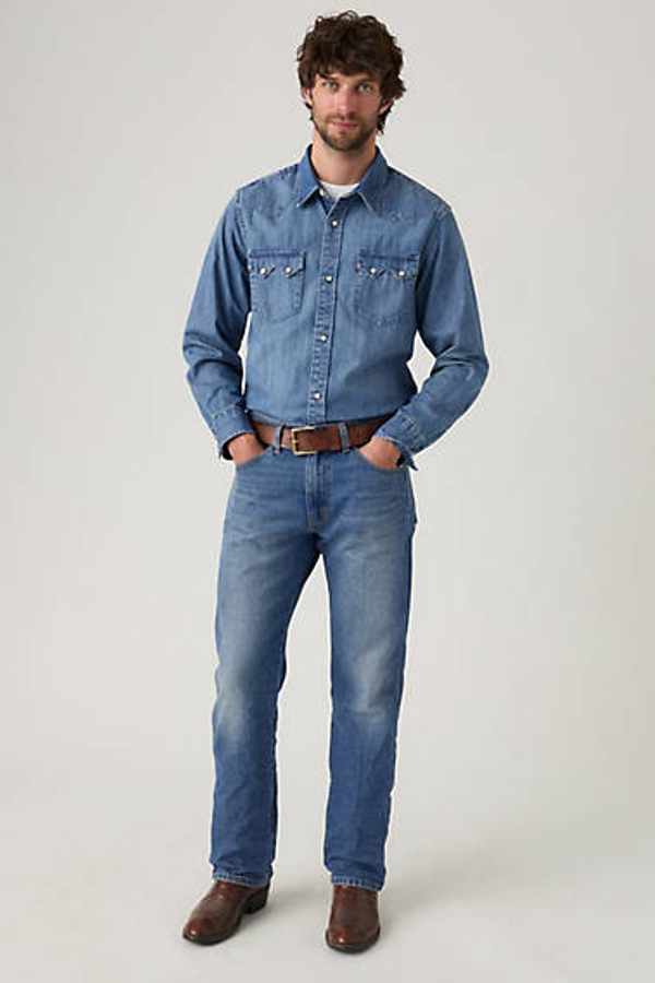 Levi' Jean 557 Western Straight Homme / Caught In The Rain 30X30