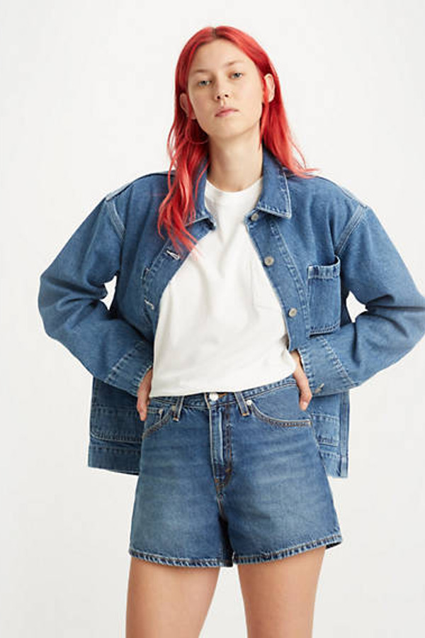 Levi's Short Mom '80 - Femme - Bleu / Medium Indigo Worn In - 30