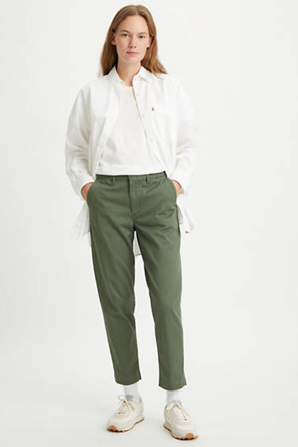 Levi's Pantalon Chino Essentiel - Femme - Vert / Thyme - 24X29