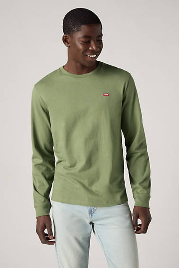 Levi' T Shirt Manche Longue Original Housemark Homme / Bluish