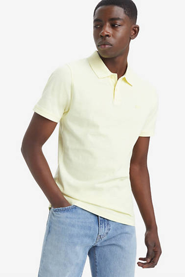 Levi's Chemise Polo Housemark Slim - Homme - Bleu / Wax Yellow Jersey - M