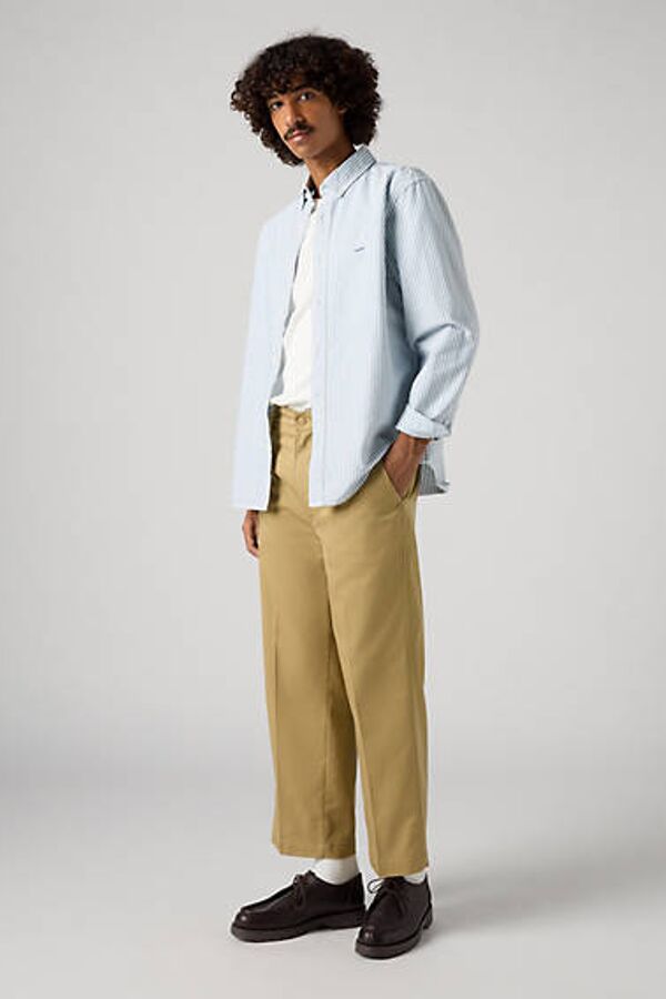 Levi's Pantalon Sta Prest Wide Legged - Homme - Doré / Harvest Gold S Cttn/Poly Twll - 36