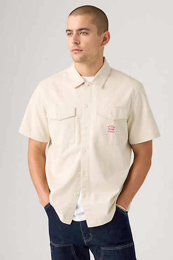 Levi' Chemise Worker Manche Courte Homme / Birch Twill