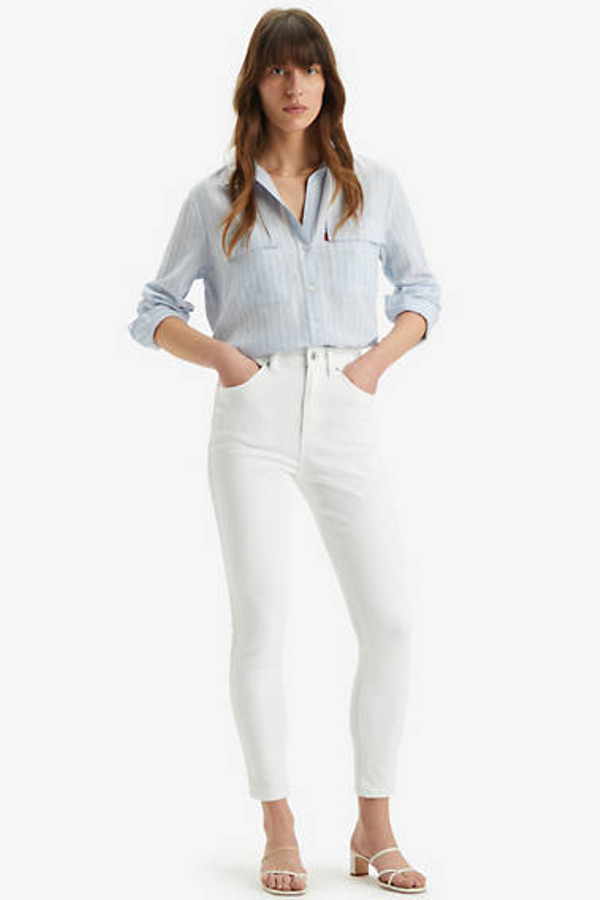 Levi's Jean Taille Haute Skinny Rétro - Femme - Blanc / Western White - 32X30