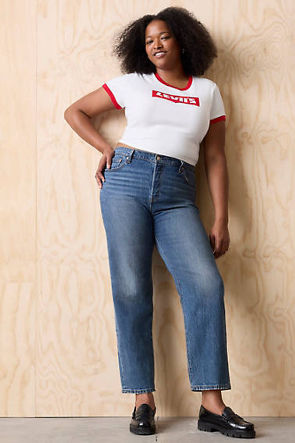 Levi' T Shirt Contrasté Graphique Essential Sporty Femme / Ground +/ Barbados Cherry