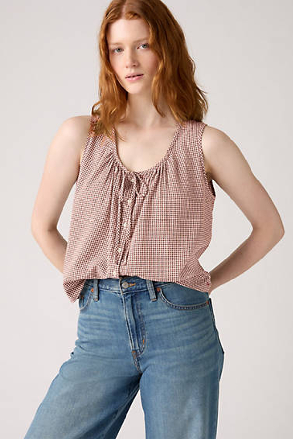 Levi' Blouse Luella Femme / Hedi Micro Gingham Truffle Seersucker