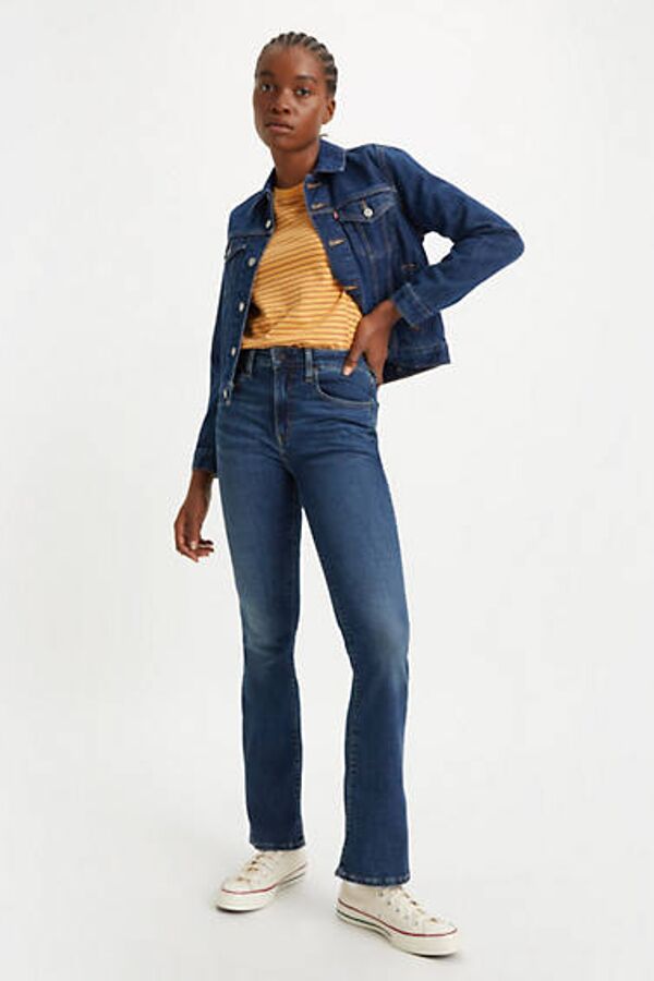 Levi's Jean 725 Taille Haute Bootcut - Femme - Bleu / Dark Indigo Worn In - 24X32