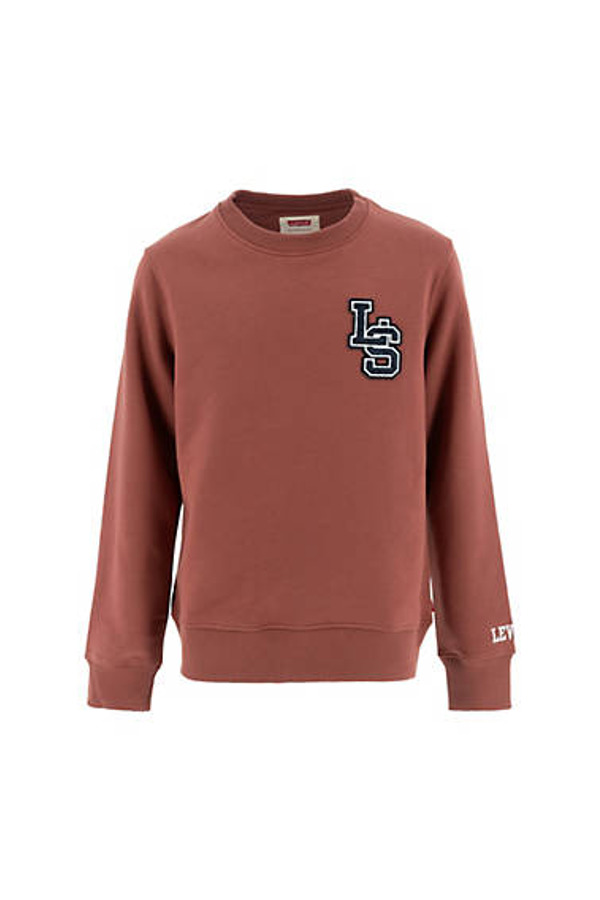 Levi's Sweat Shirt Col Rond Monogram Enfant - Homme - Rouge / Mahogany - 2A