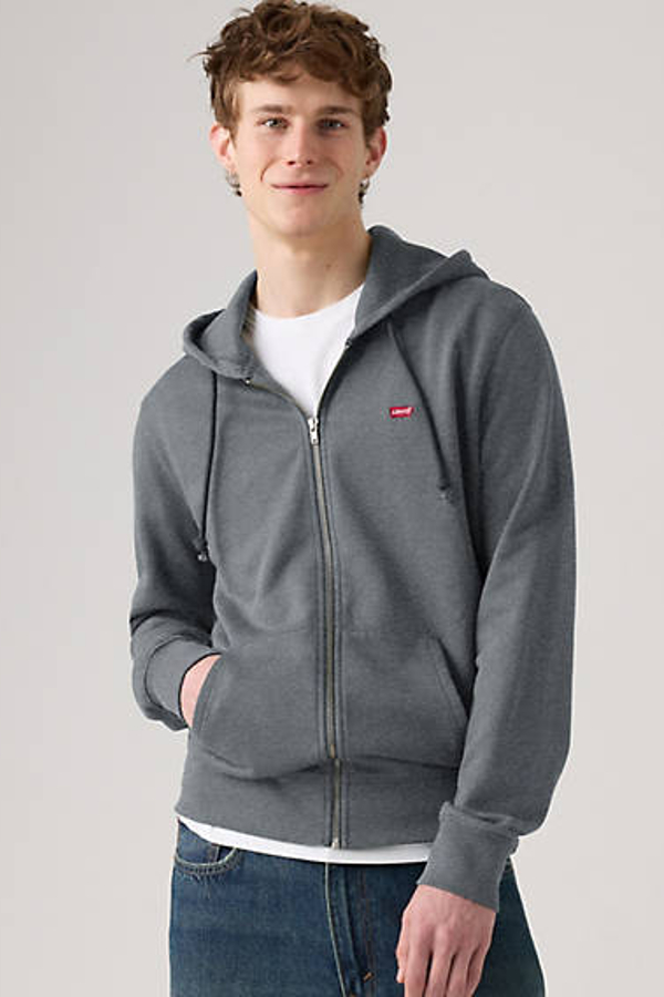 Levi' Sweat À Capuche Zippé Original Housemark Homme / Charcoal Heather