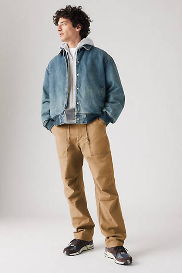 Levi's Pantalon Loose Straight Surplus - Homme - Beige / Ermine Ns Slub Twll - 31X32