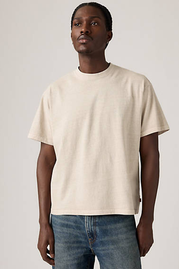 Levi' T Shirt Crop Homme / Garment Dye Chateau Gray