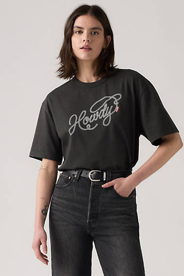 Levi' T Shirt Graphique Tabor Femme / Howdy Script Pirate
