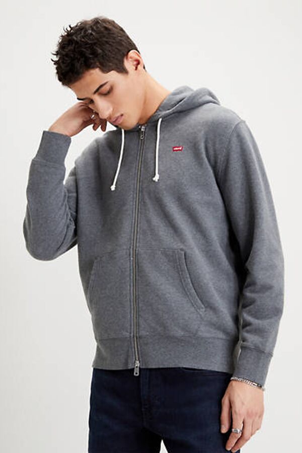 Levi's Sweat À Capuche Zippé Original Housemark - Homme - Gris / Charcoal Heather - 2XL