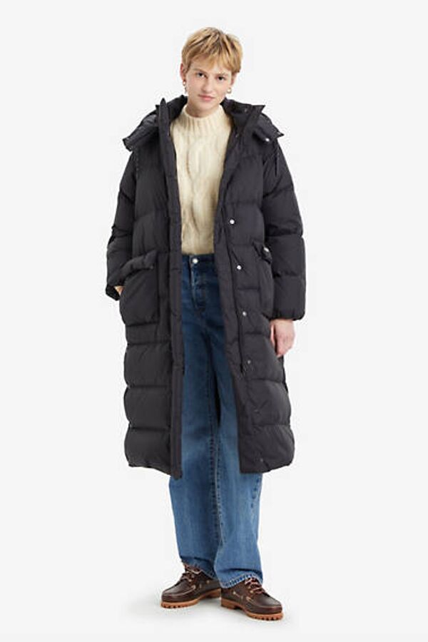 Levi's Doudoune Longue Western Bubble - Femme - Noir / Caviar - L