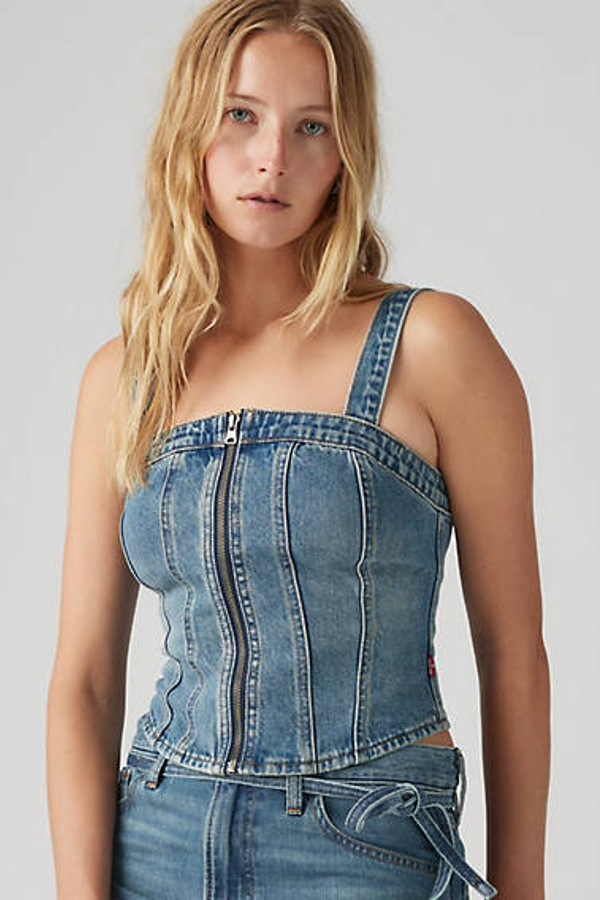 Levi' Haut Sculpted Bustier Femme / Verified Vintage Bustier