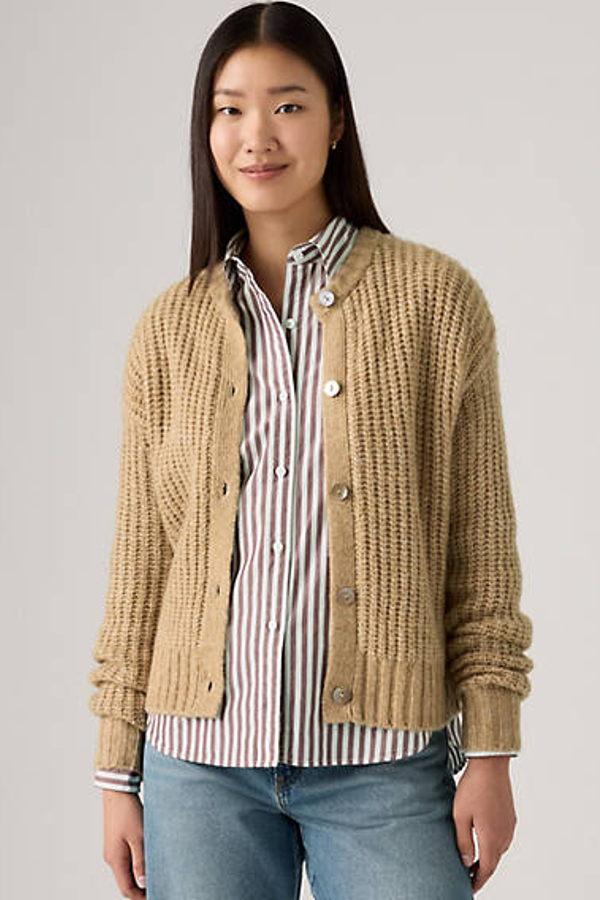 Levi' Cardigan Boutonné Luna Shell Femme Neutral / Heather Caramel