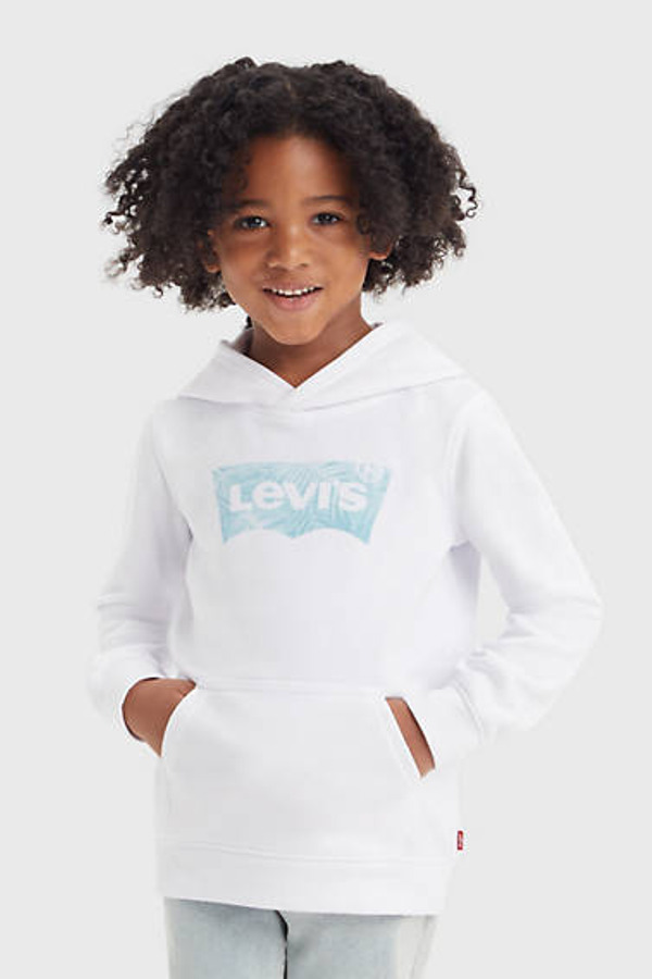 Levi's Enfant Sweat À Capuche Palm Batwing - Homme - Blanc / Bright White - 5A