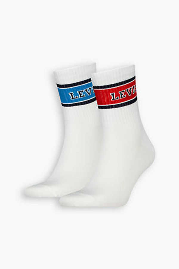 Levi's Chaussettes Basses Logo Sport Lot De 2 - Homme - Blanc / White Combo - 35