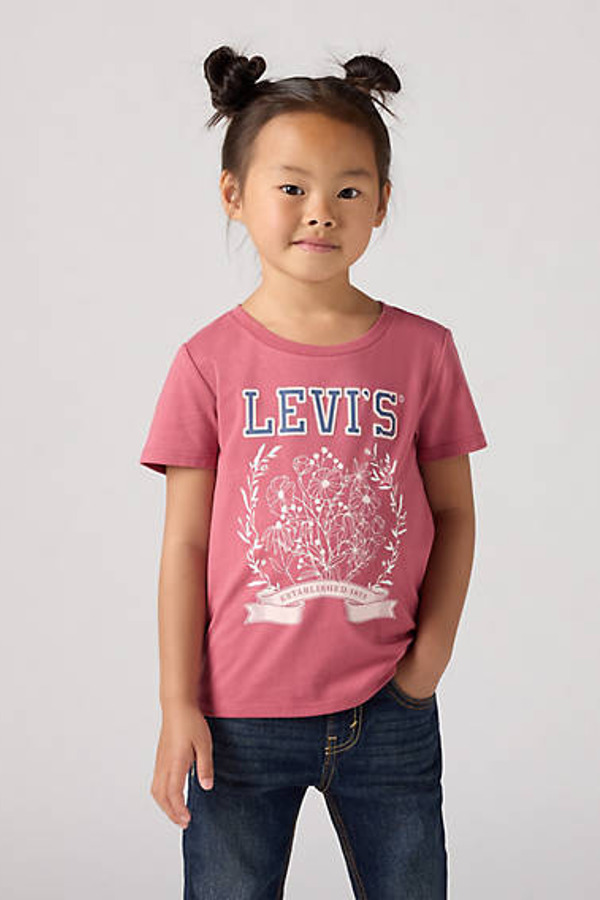 Levi's T Shirt Collegiate Enfant - Femme - Neutral / Rose Wine - 6A