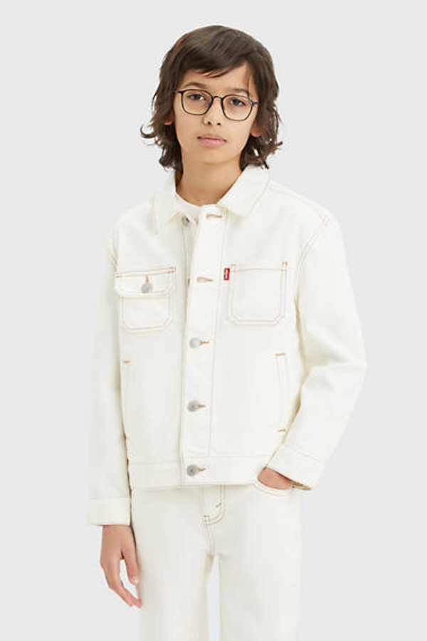 Levi's Ado Veste Trucker Relaxed Sunrise - Homme - Blanc / Natural - 10A