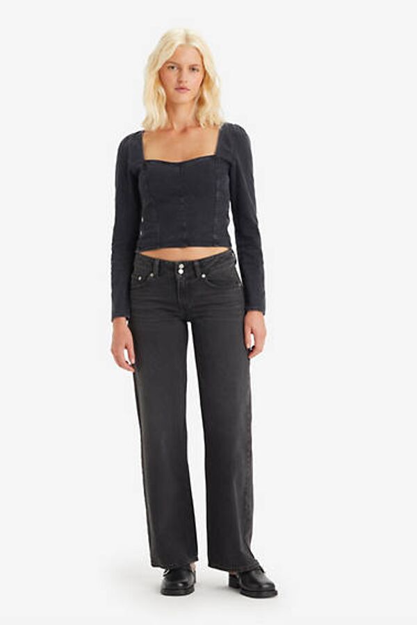 Levi's Jean Taille Très Basse - Femme - Noir / Mic Dropped - 26X34