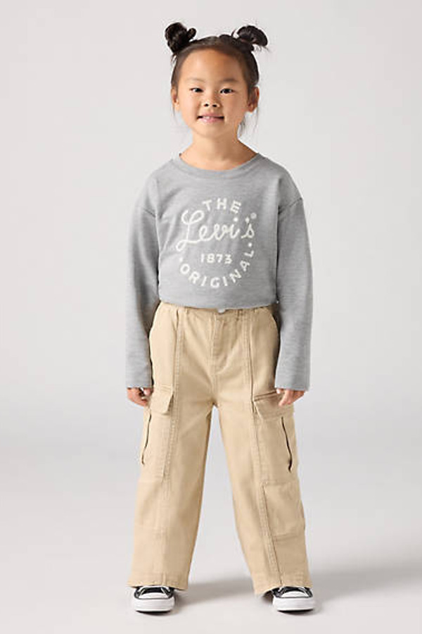 Levi's Jean Cargo Twill '94 Baggy Wide Leg Enfant - Femme - Beige / Safari - 8A