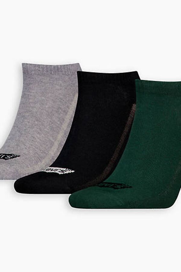 Levi's Chaussettes Logo Batwing Lot De 3 - Homme - Multicolore / Green Black Combo - 35