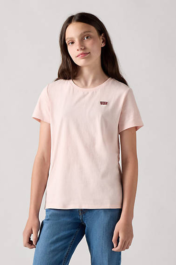 Levi's T Shirt Batwing Sur La Poitrine Ado - Femme - Rose / Lotus - 12A