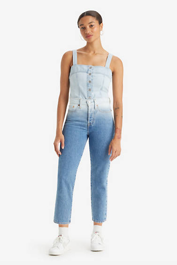 Levi's Jean Wedgie Straight - Femme - Bleu / Snowlight - 25X26