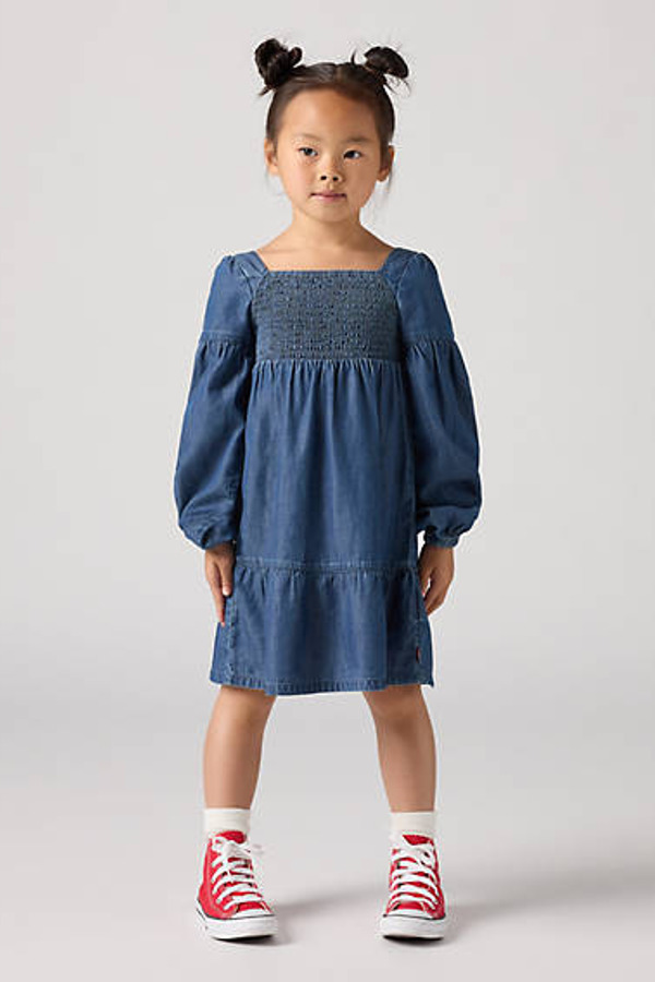 Levi's Robe Manche Longue Façon Blouse Enfant - Femme - Neutral / Pacific Highway - 4A