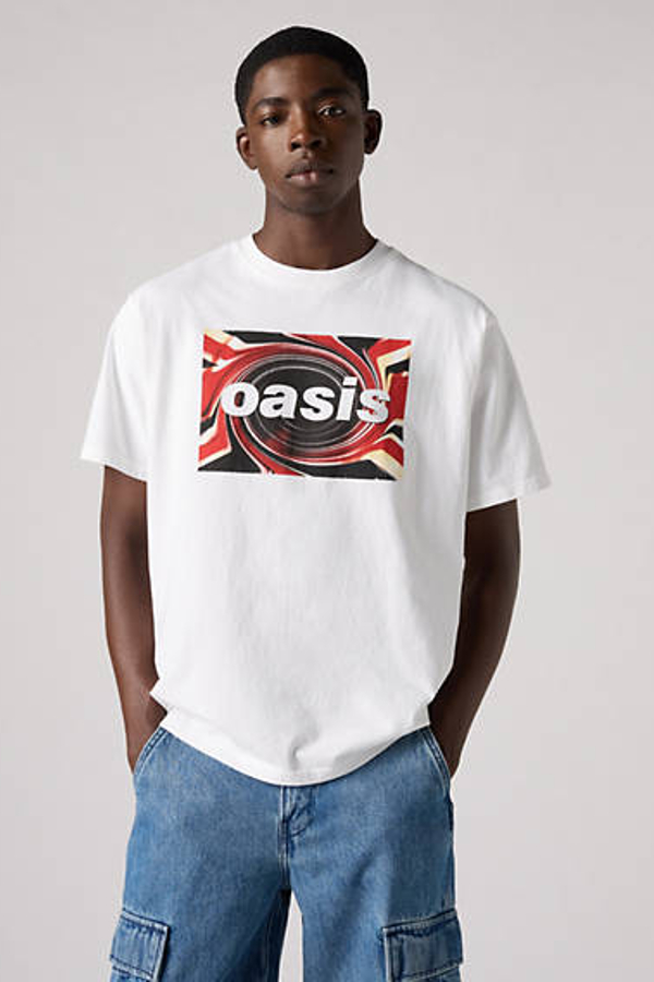 Levi' X Oasis T Shirt Band Homme / Oasis Union Jack +