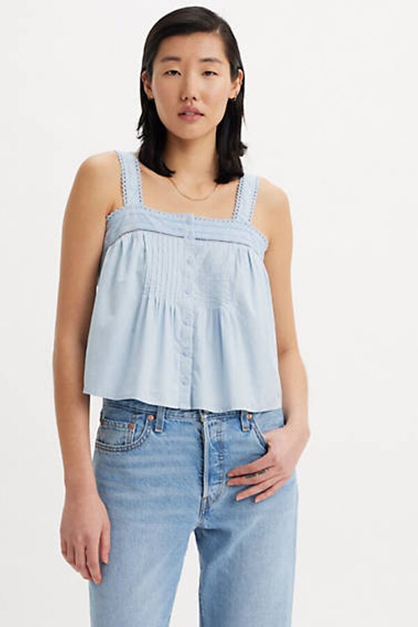 Levi's Débardeur Blousant Cici - Femme - Bleu / Kentucky Blue - M