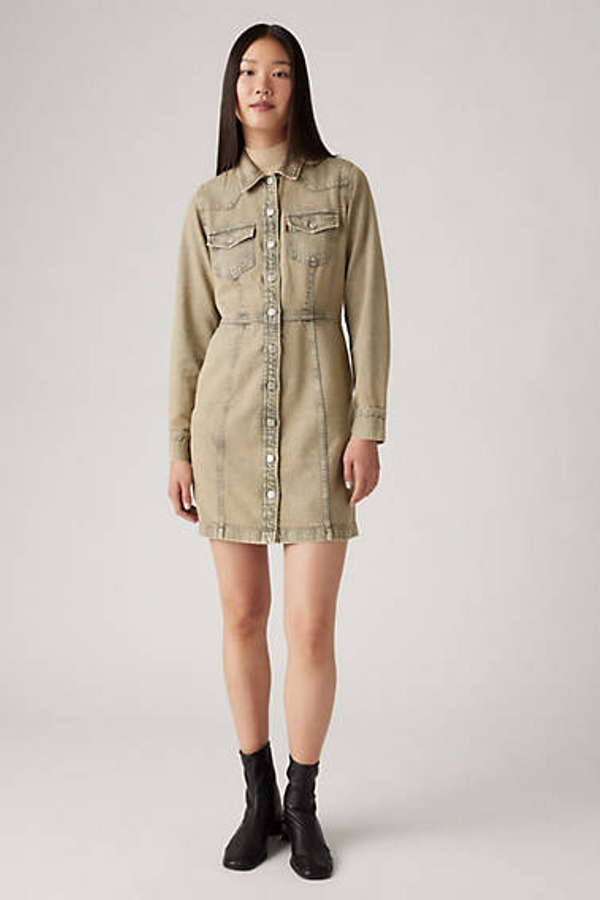 Levi's Robe Western Flynn - Femme - Kaki / Coastal Khaki - S