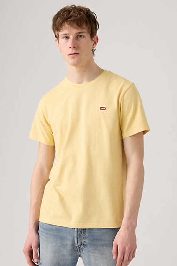 Levi' T Shirt Original Housemark Homme Jaune / Straw Slub Jersey