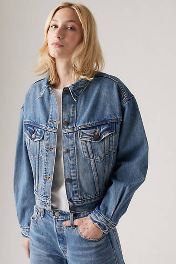 Levi's Veste Trucker '90 Shrunken - Femme - Bleu / Low Fi Prep Tkr Trnsitnl - M