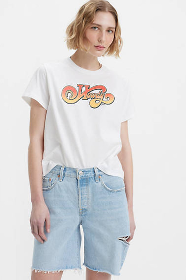 Levi's T Shirt Graphic Classic - Femme - Blanc / Bright White - M