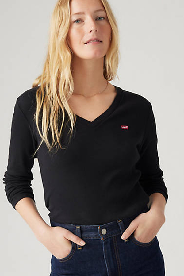 Levi' T Shirt Manche Longue Housemark Essential Femme / Night