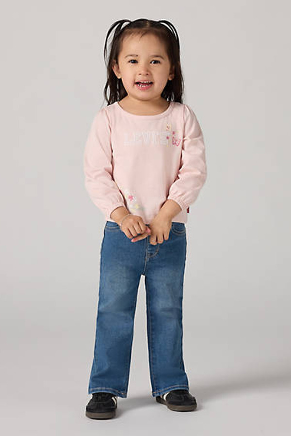 Levi's Haut Manche Longue Détails Bouffants Bébé - Femme - Rose / Lotus - 18M