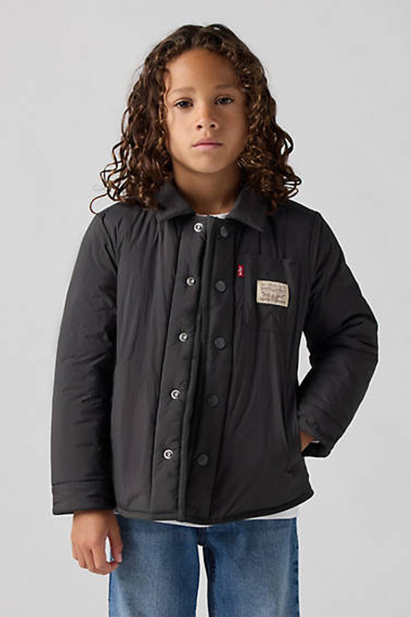 Levi's Veste Chemise Réversible Enfant - Homme - Noir / Pirate Black - 4A