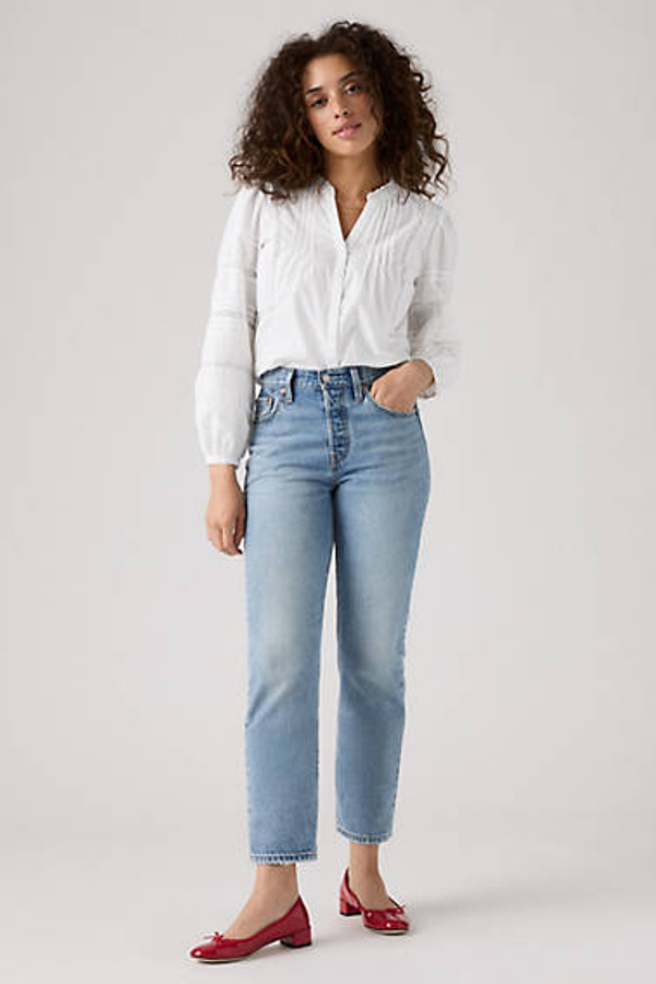 Levi' Jean 501 Original Lightweight Crop Femme / Fun Flare Lb 23X26