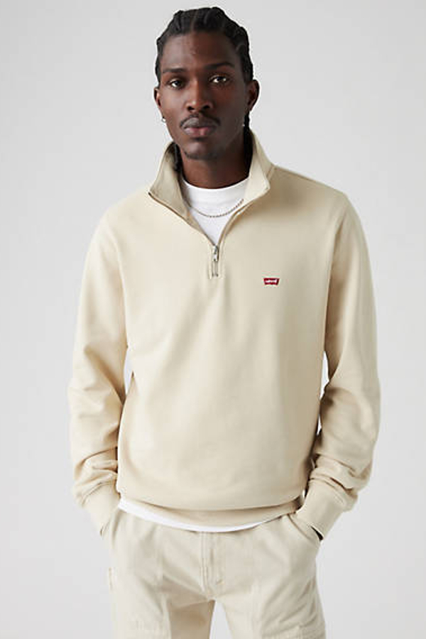 Levi' Sweat Col Camionneur Original Housemark Homme Cream / Fog - vue 2