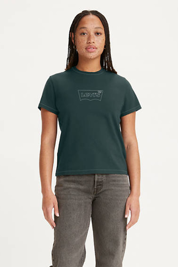 Levi's Graphic Classic Tee - Femme - Bleu / Outline Deep Sea Moss - XS