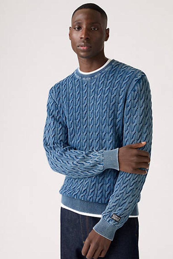 Levi' Pull Col Rond Presidio Homme / Cable Rib